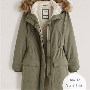 Abercrombie Faux Fur Lined Parka